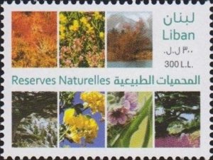 Lebanon 2010 MNH Stamp Scott 654 National Park Flowers