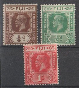 Fiji SC 93, 94, 95 Mint, Hinged