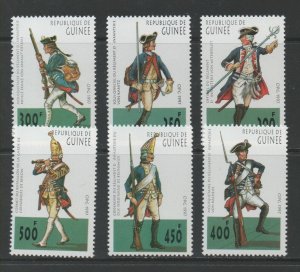 Thematic Stamps Others - GUINEA 1997 PRUSSIAN UNIFORMS 1754/9 6v mint