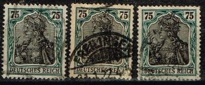 Germany 1919,Sc.#90 used Mi. color a-c cv.€26