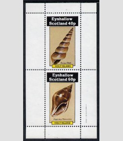 Eynhallow 1982 (Scotland) SHELLS Sheet 2 values Perforated Mint (NH)