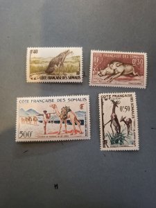 Stamps Somali Coast Scott #271-3, C21 hinged