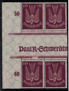 Germany Scott # C12, 2 gutter pairs, mint nh, se-tenant, Mi# 235ZS