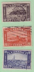 174-176 Canada, Arch issue, used CV $14.85     175