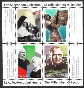 CANADA 2000 Social Progress Pane Millenium Series Sc 1823 MNH