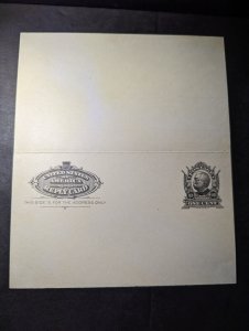 Mint 1888 USA Postal Stationery Postcard and Reply Card One Cent Denomination