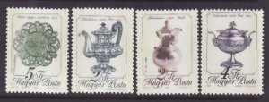 Hungary-Sc#3162-5-unused NH set-Teapot-Coffee pot-1988-