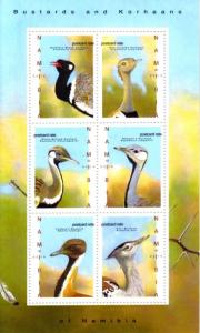 Namibia - 2010 Bustards and Korhaans MS MNH** SG 1146a