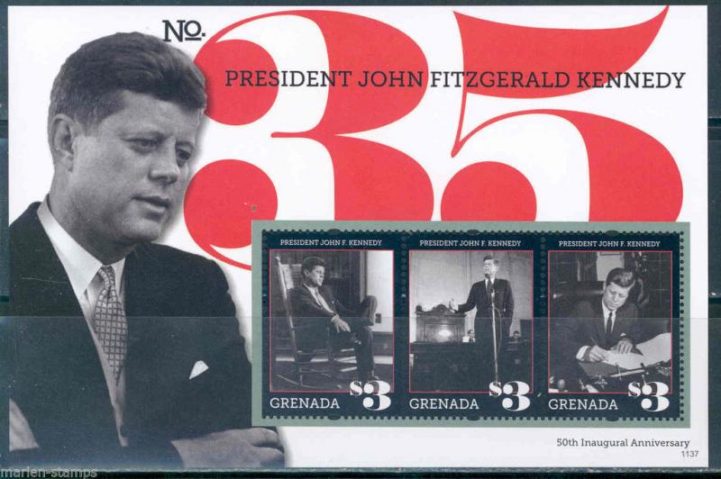 GRENADA JOHN F. KENNEDY 35th PRESIDENT OF THE UNITED STATES SHEET II 