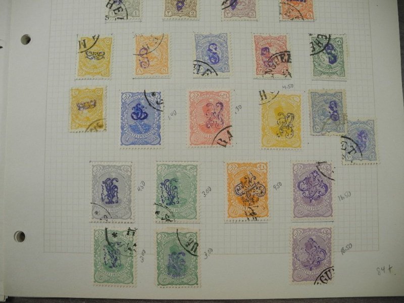 PERSIA, Excellent Stamp Collection hinged on pages