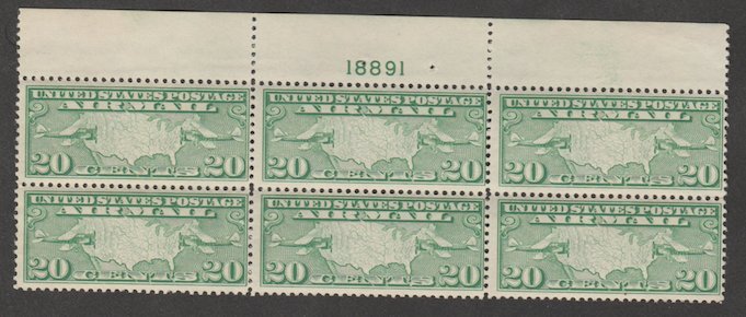 U.S. Scott #C9 Airmail Stamp - Mint NH Plate Block