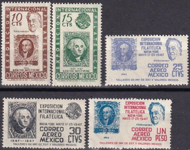 Mexico #826-7, C167-9 MNH CV $4.60 (A19794)