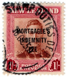 (I.B) New Zealand Revenue : Mortgagee's Indemnity Fee 1/-
