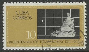 CUBA 1964 10c Dr Romay Monument Issue Sc 930 CTO Used