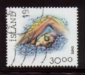 Iceland ~ #711A ~ 30k Swimming ~ Used