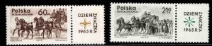 Poland Scott 1363-1364 MNH** coach set