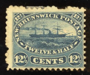 New Brunswick Scott 10 Used 12 1/2c Blue 1860-63 Lot GOR692 bhmstamps