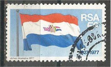 SOUTH AFRICA, 1977, used 5c, Flag, Scott 499