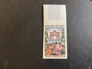 ICOLLECTZONE France 904 Margin imperf  XF NH Flowers