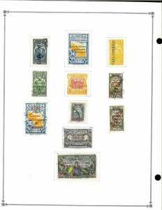 Ecuador 1865-1938 M & U Hinged on Blank Scott Internsational Pages.