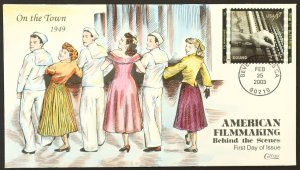 U.S. Used #3772j 37c Filmmaking On The Town 2003 Collins First Day Cover (FDC)