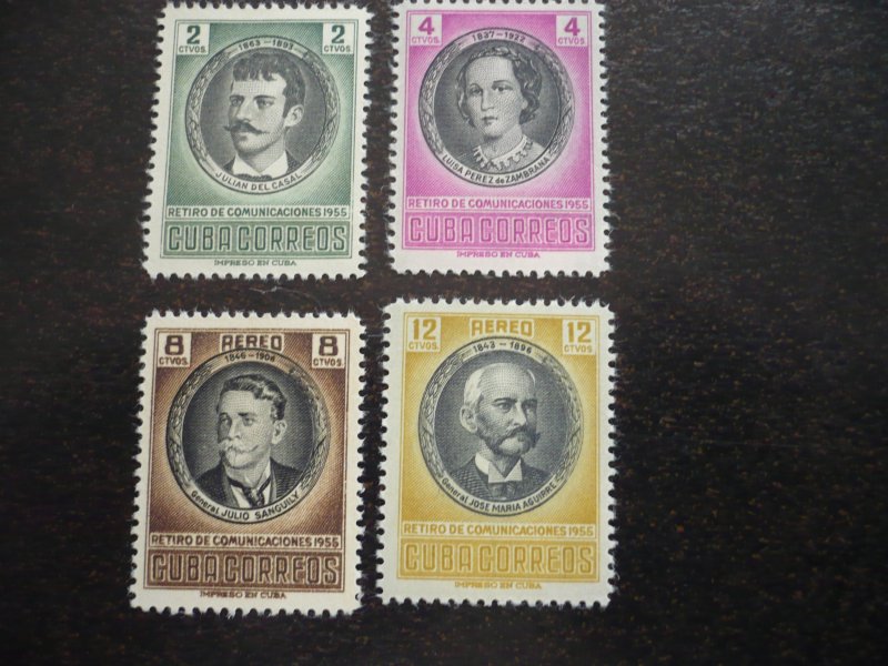 Stamps-Cuba -Scott# 553-556,C131-C133,E21 - Mint Hinged Set of 8 Stamps