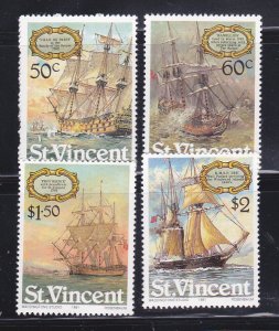 St Vincent 615-618 Set MNH Ships