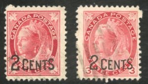 Canada Scott 87-88 - UVFLH - SCV $13.50