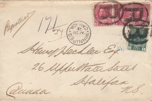 Canada - Apr 28, 1913 Winnipeg, MB Registered Domestic Cover