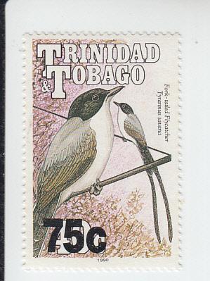 1999 Trinidad & Tobago Bird Overprint (Scott 597A) MNH