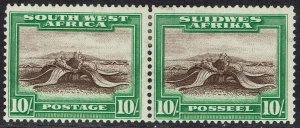 SOUTH WEST AFRICA 1931 PICTORIAL 10/- PAIR