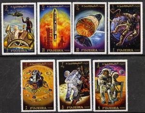 Fujeira 1970 Apollo 12 Space Flight perf set of 7, Mi 449...