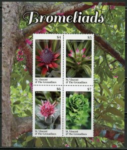 ST. VINCENT GRENADINES 2020 BROMELIADS SHEET MINT NH