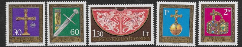 Liechtenstein 567-71   1975  set  5   VF NH