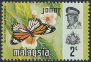 Johore Malaysia   Sc#  177   MVLH   Butterflies    see details  / scans