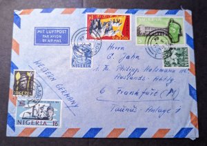 1966 Nigeria Airmail Cover Lagos to Frankfurt am Main Germany