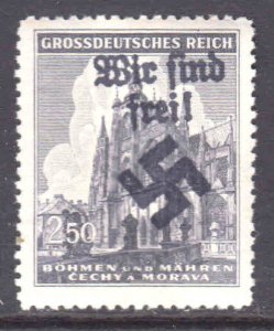 BOHEMIA & MORAVIA 89 1944 LOCAL MAHR.OSTRAU OVERPRINT OG NH U/M VF SOUND