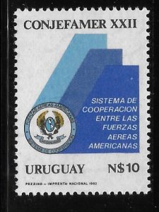 Uruguay 1982 American Air Force Cooperation System Sc 1128 MNH A638