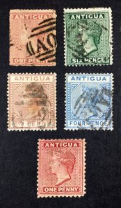 MOMEN: ANTIGUA SG #18x,22-24 USED £165 LOT #68383*