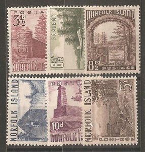 Norfolk Island SC 13-18 Mint, Never Hinged