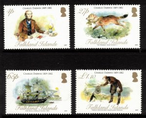 FALKLAND ISLANDS 2008 Charles Darwin; Scott 977-80, SG 1127-30; MNH