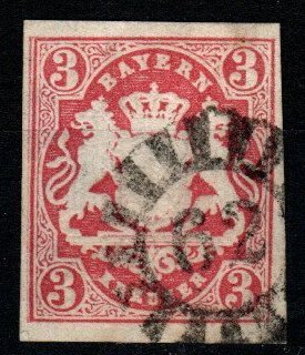 Bavaria #16  F-VF Used  (X2838)