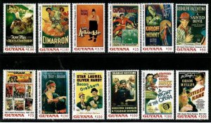 Guyana 1992 - Movie Posters - Set Of 12 Stamps - Scott #2535-46 - MNH