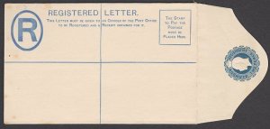 BERMUDA GV 2d registered envelope unused....................................T145