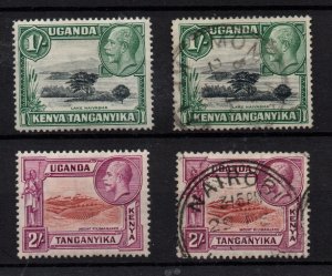 British KUT KGV 1/- & 2/- LHM x fine used SG118-119 WS36941