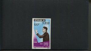 CHAD JOHN F. KENNEDY MEMORIAL STAMP IMPERFORATED MINT NH