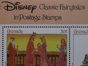 GRANADA- DISNEY CARTOON-SLEEPING BEAUTIFUL FULL SHEET MNH-VERY FINE