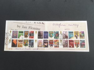 2008 GB James Bond MS 2803. .used minisheet on paper ex FDC.