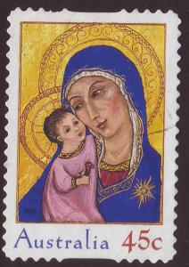 Australia 2005 Sc#2450 45c Madonna and Child, Christmas USED.