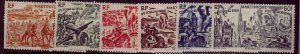 Martinique Sc C4-9 LH issue of 1946 - Chad to Rhine